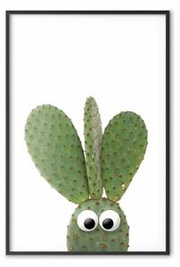 Poster: Cactus orecchie lunghe - pianta verde divertente