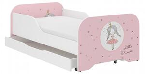 Bellissimo letto per bambini 160 x 80 cm con principessa