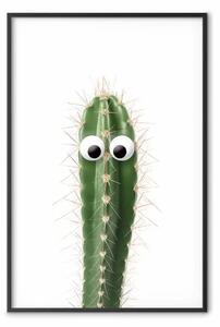 Poster: Cactus vivente - pianta spinosa verde