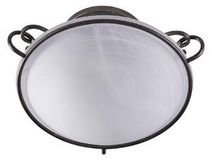 Lampada da soffitto Lindby Rando, argento antico, vetro, Ø 50 cm, E27