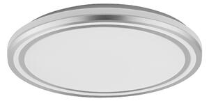 LEDVANCE ORBIS Helman plafoniera con LED, bianco/argento, 24W, 1500lm, 3000K, 830 amichevole bianco caldo, diametro 390mm, viti di montaggio e tappi inclusi