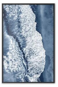 Poster: Onde di malinconia: veduta marina blu