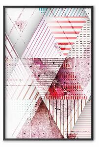 Poster: Triangolo geometrico - composizione astratta colorata con triangoli