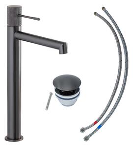 Miscelatore per lavabo SCHÖNER WOHNEN collezione KADIA L, industriale, rubinetto adatto ai lavabi da appoggio del vostro bagno