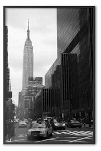 Poster: Strada a New York - architettura in bianco e nero