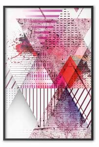 Poster: Triangolo astratto - astrazione geometrica colorata con triangoli
