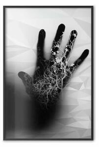Poster: Mano magica: astrazione geometrica vegetale