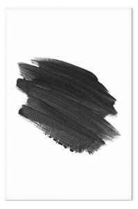 Quadro moderno Pennello in azione - pittura ad acquerello in bianco e nero