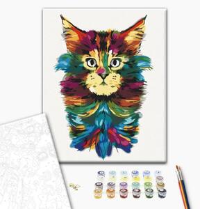 Quadro con numeri Gatto