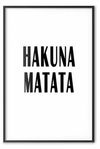 Poster: Hakuna Matata - composizione minimalista con iscrizione