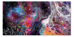 Quadro Galassia colorata largo