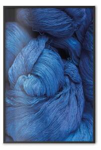 Poster: Filato blu: invernale con gomitolo lana blu navy
