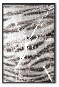 Poster: Strisce di tigre: composizione animale bianco-nero