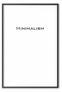 Poster: Minimalismo: composizione con iscrizione in inglese
