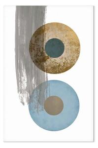 Quadro contemporaneo Colori figure - cerchi geometrici astratti