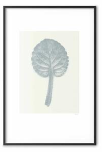 Poster: Bellezza pastello: composizione con foglia chiara
