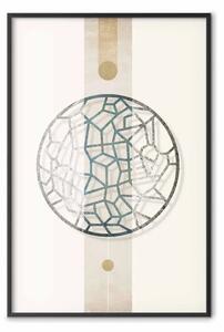 Poster: Griglia degli eventi - astrazione geometrica con cerchio