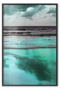 Poster: Nostalgia del mare: paesaggio scandinavo acqua e cielo