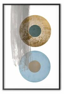 Poster: Simmetria astratta - composizione geometrica in cerchi