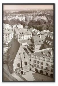Poster: Cracovia: centro storico - vista dall'alto