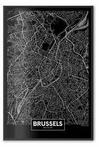 Poster: Mappa scura di Bruxelles - sottotitoli in inglese