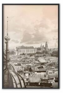 Poster: Cracovia: Castello Reale - affascinante architettura seppia