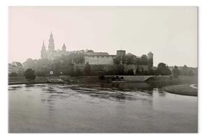 Quadro Wawel - castello polacco sul fiume Vistola a Cracovia