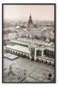 Poster: Cracovia: Sukiennice - vista a volo d'uccello