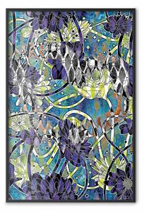 Poster: Vibrazioni natura - astratta colorata floreale