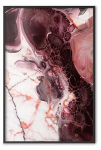 Poster: Marble life - composizione astratta moderna nei toni del rosa