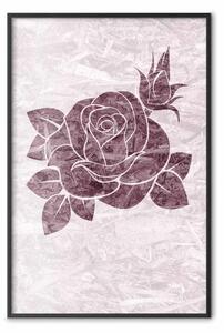 Poster: Schegge d'amore - botanica rosa con fiori
