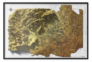 Poster: Mappa isometrica: Vienna - capitale austriaca