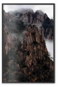 Poster: Montagne alte - vedute montuose nella nebbia