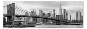 Quadro moderno La strada per Manhattan stretto bianco e nero
