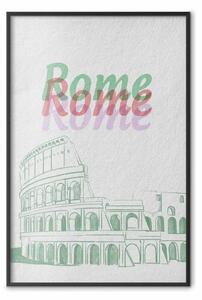Poster: Roma acquerello - architettura storica