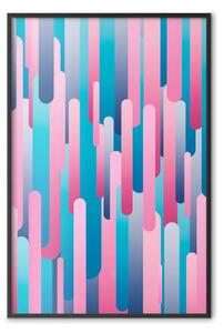 Poster: Corsie multicolori - astrazione moderna in strisce colorate