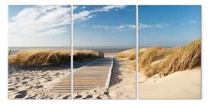 Quadro Spiaggia abbandonata (3 pezzi)