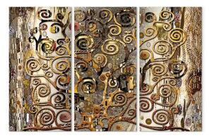 Quadro moderno Eleganza dorata (3 pezzi)