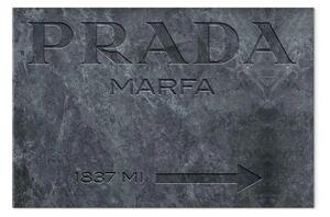 Quadro su tela Prada marmo largo