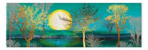 Quadro Foresta dorata stretto