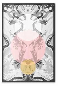 Poster: Spirito oceano - modello astratto con cerchi colorati
