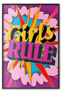 Poster: Ragazze comandano II - grande scritta pop art colorata