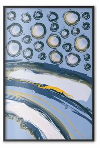 Poster: Albe ritmiche - modello astratto invernale in stile artistico