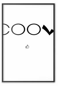 Poster: Cool - scritte nere in inglese in due diverse font su sfondo bianco