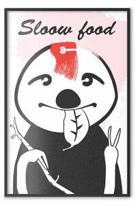 Poster: Bradipo innovatore - scritte in inglese con animale