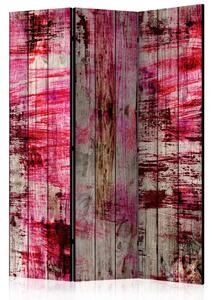 Paravento separè Legno astratto - tavole di legno con pittura astratta