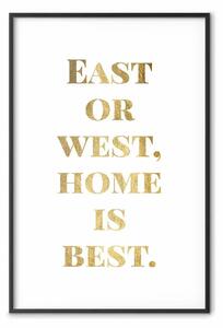 Poster: Casa Dorata è il meglio - citazione in inglese su bianco