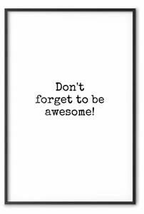 Poster: Non dimenticare di essere fantastico! - scritte nere