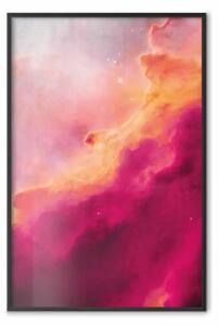 Poster: Nebulosa rosa - cielo astratto con nuvole colorate