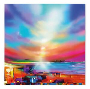 Quadro contemporaneo Petal in rosa - giglio nella natura astratta